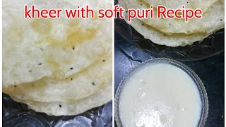 kheer with soft puri Recipe by zami food screenshot 2