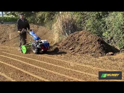 Mumby Machinery Pedestrian Power Box Rake with Stone Raking Rotor