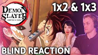 finally showing my wife Demon Slayer - Blind Reaction Season 1 Episode 2 &amp; 3 - SUB