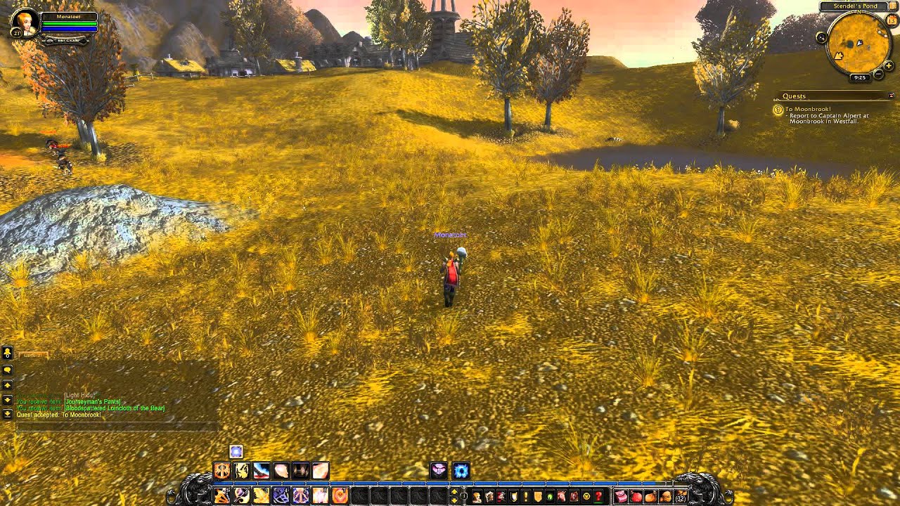 Quest 57: To Moonbrook! (WoW, human, paladin)