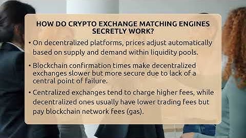 How Do Crypto Exchange Matching Engines Secretly Work? - All About Crypto Exchanges