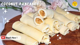 Traditional Pancake Recipe | Easy Pancakes With Coconut and Jaggery Filling