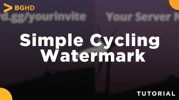 Simple Cycling Watermark - FiveM Resource Install/Overview