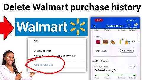 How to Delete Purchase History on Walmart 2024