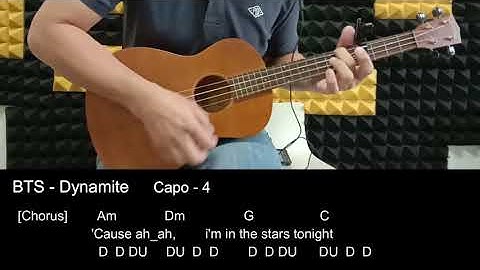 [Ukulele Tutorial] Dynamite-BTS- Ukulele Guitar cover