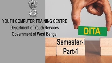 DITA Course Part-1 | Youth Computer Training Centre| ডিটা কোর্স এর প্রথম ক্লাস  |