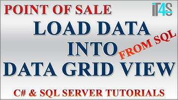 Point of Sale with C# and SQL Tutorial - Load data into data grid view from database