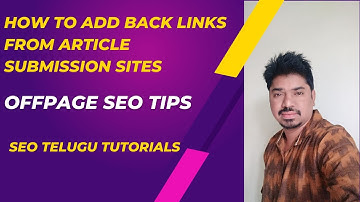 How To Create Backlinks From Article Submission Sites | OffPage SEO Dofollow backlinks Tutorial 2023