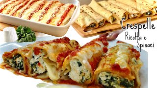 Cannelloni with Ricotta and Spinach Crepes with Béchamel in oil 🍝