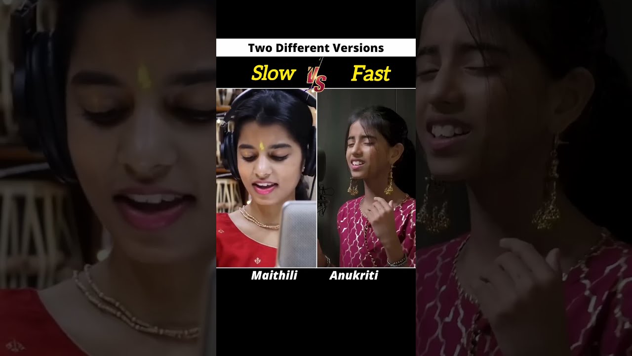 Aigiri Nandini (Mahisasurmardini Stotram ) Maithili thakur V/s Anukriti #viralshorts #shortsfeed