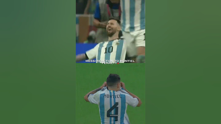 Messi reaction to Montiel penalty❤️