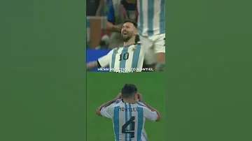 Messi reaction to Montiel penalty❤️