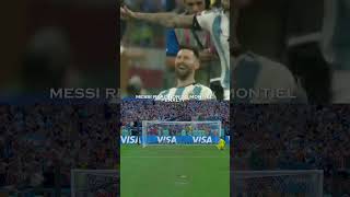 Messi reaction to Montiel penalty❤️