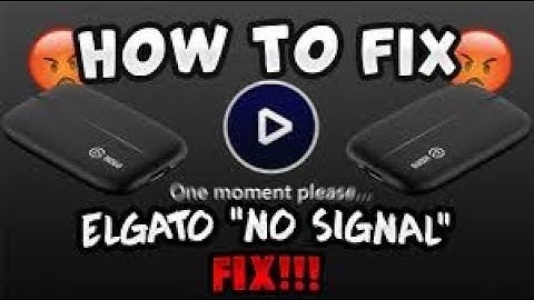 Quick Fix to the No Signal Problem (Elgato to PS4)