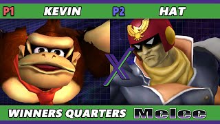 S@X 559 - Kevin (Sheik, Donkey Kong, Young Link) Vs. hat (Captain Falcon, Marth) Smash Melee - SSBM