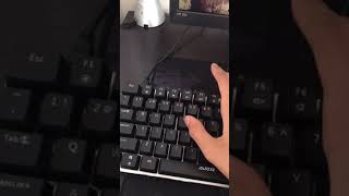 Ajazz Ak33 Mechanical Keyboard Type Test (Blue Switch) #shorts