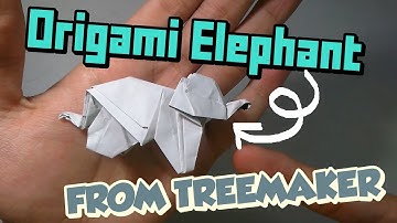 Origami Elephant create with treemaker - Tutorial - How To - Intermediate