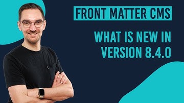 Front Matter - v8.4.0 Release Notes