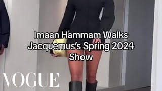 Imaan Hammam's Supermodel Walk