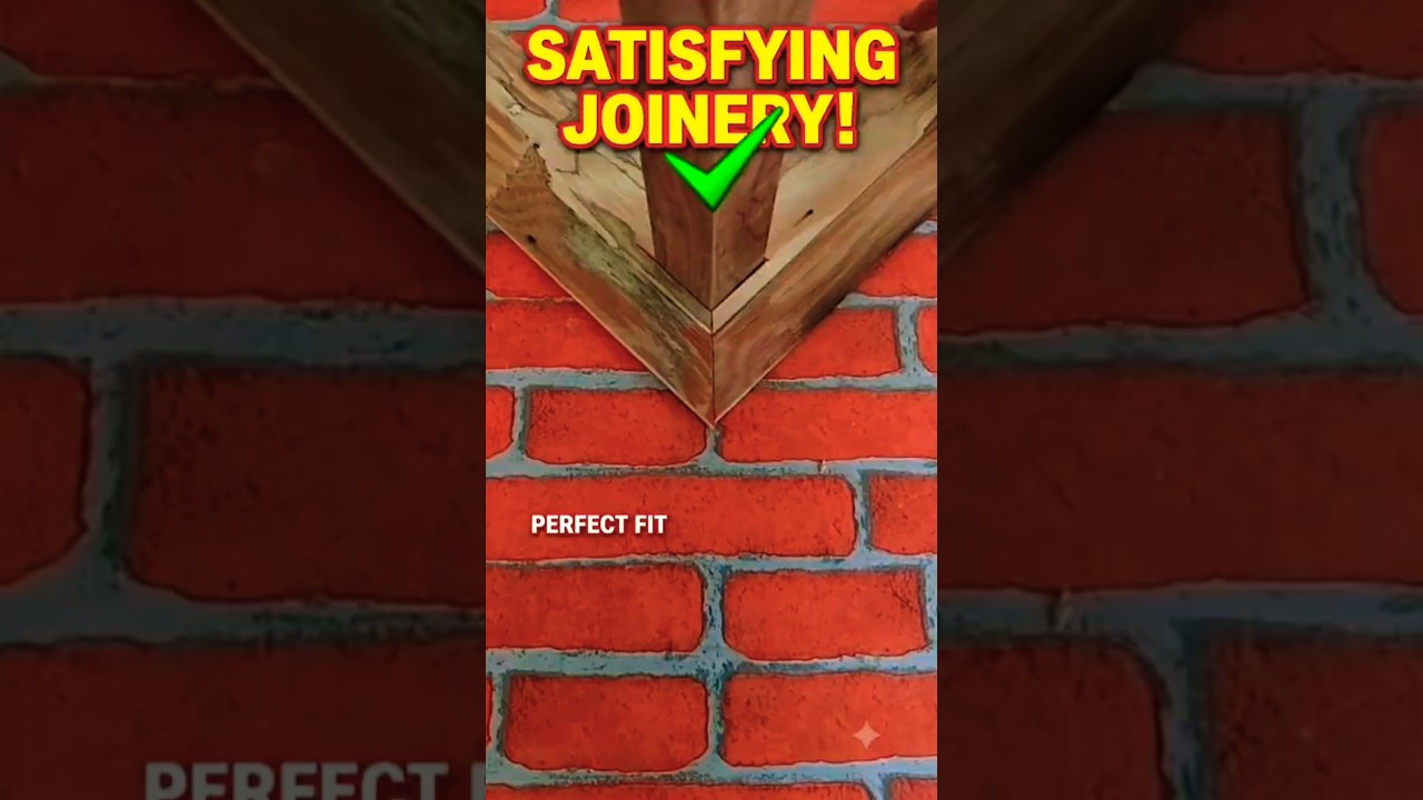 The cleanest woodworking hack you’ll see today! 🪵 #satisfying #woodworking#fypシ