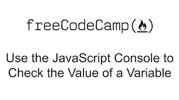 Use the JavaScript Console to Check the Value of a Variable
