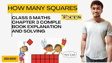 How many squares | NCERT/CBSE Class 5 Maths Chapter 3 Explanation | class 5 maths chapter 3 solution