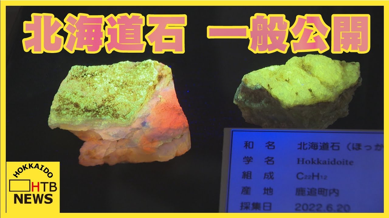 光ります！＜動画で見る＞話題沸騰の北海道石 一般公開はじまる 石油が