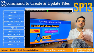 nano command to Create & Update Files in Linux | 11 useful and advance Examples - SP 13