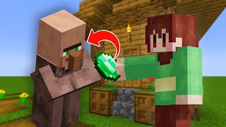 Paying Villagers to Beat Minecraft for Me
