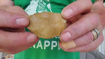 Flint Knapping - Thinning Practice and Overshot Flaking