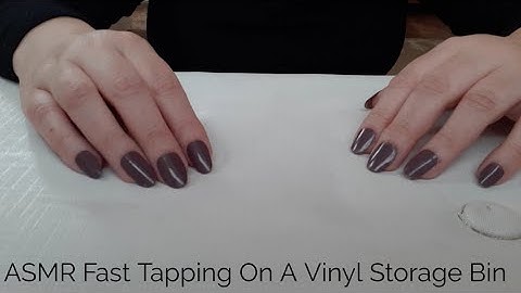 ASMR Fast Tapping And Scratching On Vinyl-No Talking After Intro