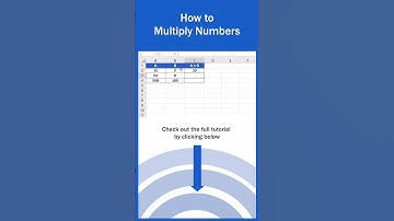 How to Multiply Numbers in Excel