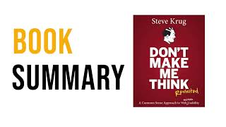 Don't Make Me Think, Revisited by Steve Krug Free Summary Audiobook
