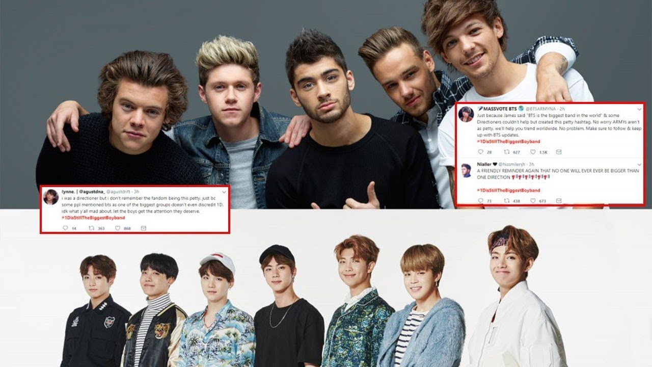 One Direction Fans Are Angry After Bts Get Introduced As Biggest Boy Band In The World Youtube