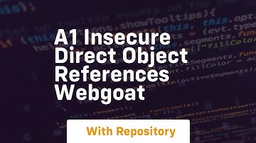 a1 insecure direct object references webgoat