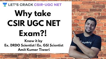 Why take CSIR UGC NET Exam?!