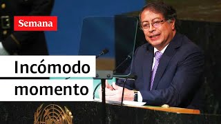 El incómodo momento que vivió Petro antes de su discurso ante la ONU | Semana Noticias