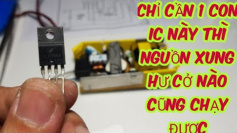Hướng dẫn cấy ic nguồn xung - how to fix damaged adapter with only 1 ic