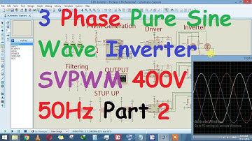 3 Phase Pure Sine Wave Inverter SVPWM 400V 50Hz Part 2