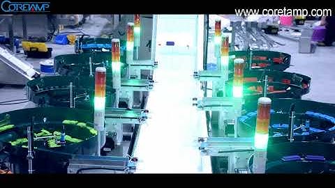 Building blocks toy counting and packing machine