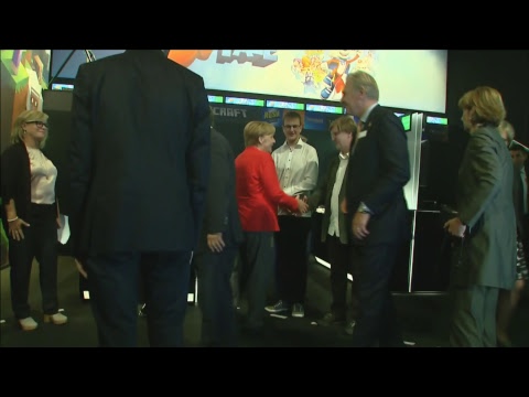 Video: Angela Merkel åbner Gamescom