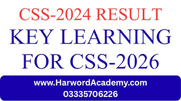CSS-2024 Final Result & Key Learnings for Future aspirants CSS-2026 and Onwards #fpsc #03335706226