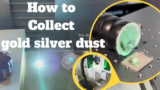 How to collect Gold Silver Dust when using laser cutting necklace