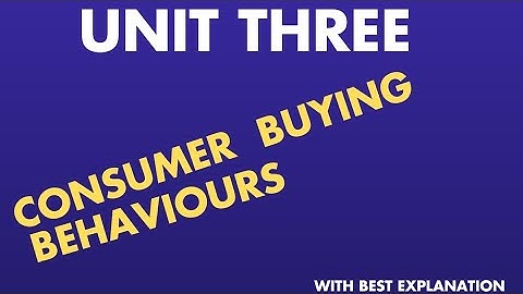 principle Of Marketing Unit Three Tutorials