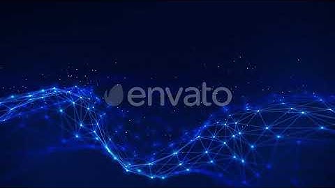 4K Futuristic Network Technology Plexus Concept Loop