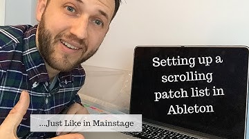 Scrolling Through A Patch List In Ableton Live