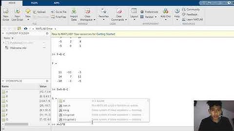 Tutorial Operaciones con matrices en Matlab