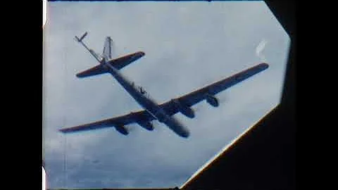 In air refueling of KB-29 , USAF base at Guam and ...