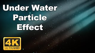 Under Water particle effect free stock footage