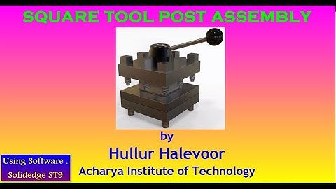 Square Tool Post -  PARTS & FULL ASSEMBLY